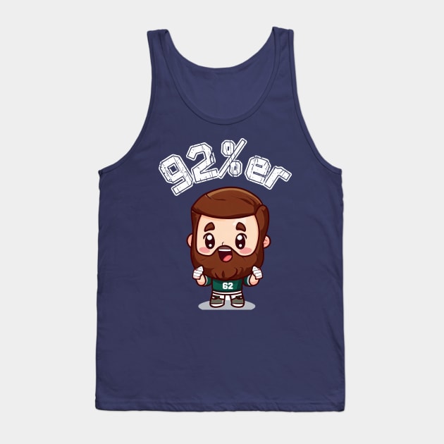 Jason Kelce 92%er New Heights Kawaii Tank Top by Curious Sausage